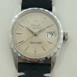MENS ROLEX OYSTER REF 6605 DATEJUST 36MM AUTOMATIC 1950S RARE VINTAGE RA498B