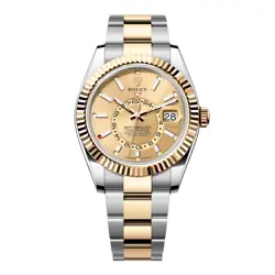 ROLEX SKY-DWELLER 336933 CHAMPAGNE DIAL MENS WATCH BOX PAPERS