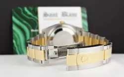 ROLEX 36mm 18kt Gold & SS Datejust Champagne Dial Smooth Bezel 116233 SANT BLANC