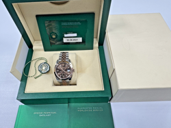 2021 ROLEX DATEJUST 126301 41MM CHOCOLATE DIAL 18K RG TWO-TONE BOX PAPERS