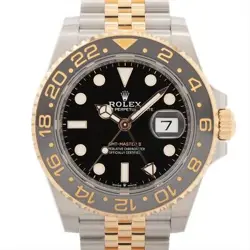 ROLEX GMT MASTER II 126713GRNR SS×YG AT BLACK DIAL 1 EXTRA LINK