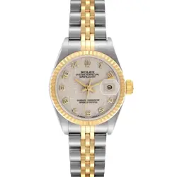 ROLEX DATEJUST STEEL YELLOW GOLD ANNIVERSARY DIAL LADIES WATCH 69173