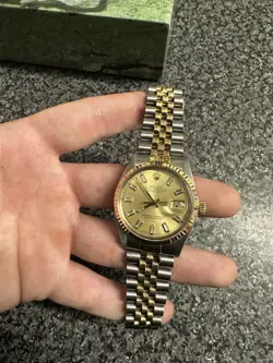 Rolex datejust 36mm with baguette diamonds