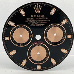 ROLEX DAYTONA BLACK ROSE GOLD DIAL 40MM 116505