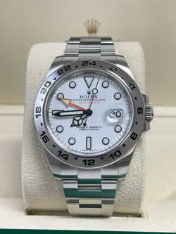 ROLEX EXPLORER II 42MM POLAR 216570 MINT + WARRANTY