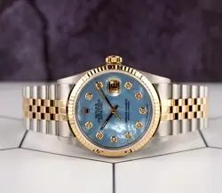 GOLD FLUTED BLUE