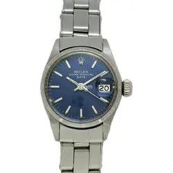 ROLEX 6519 OYSTER PERPETUAL BLUE 1970 AUTOMATIC WORKING