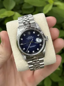 ROLEX DATEJUST 16234 BLUE VIGNETTE DIAL