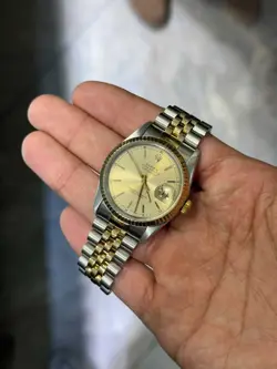 ROLEX DATEJUST 16233 TWO TONE BRACELET WITH GOLD BEZEL 1995 AMAZING CONDITION