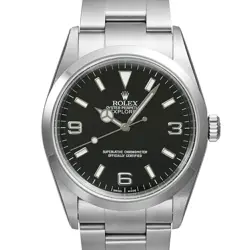 USED ROLEX EXPLORER 1 114270 BLACK CASE SIZE 36MM X 36MM MEN'S WATCH #544220