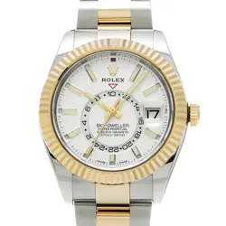USED ROLEX SKY-DWELLER 326933 WHITE CASE SIZE 42×42MM MEN'S WATCH #51920
