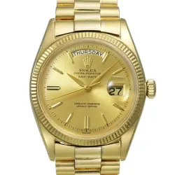 USED ROLEX DAY DATE 1803 GOLD CASE SIZE 36MM X 36MM MEN'S WATCH #52620
