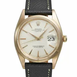 USED ROLEX OYSTER PERPETUAL 1500 SILVER MEN'S WATCH #526120