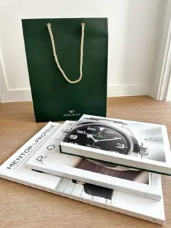 RARE VIP ROLEX SWISS WATCH CATALOG DISPLAY BOOK  2 MAGAZINE BULK LOT   CARRY BAG