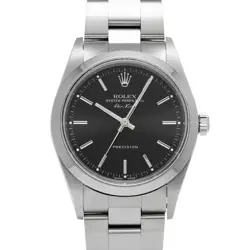 USED ROLEX AIR KING 14000 BLACK CASE SIZE 34×34MM MEN'S WATCH #545320