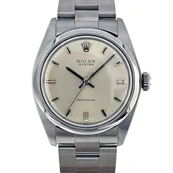 USED ROLEX OYSTER PRECISION 6426 SILVER MANUAL CASE SIZE 34MM WATCH #51320