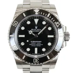 USED ROLEX SUBMARINER NO DATE 114060 BLACK CASE SIZE 40MM MEN'S WATCH #532720