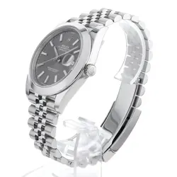 ROLEX DATEJUST 41 126300 SLATE BAR 5 ROW JUBILEE 107182