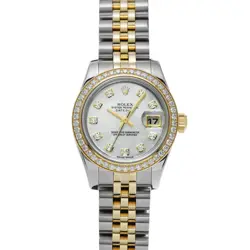 USED ROLEX LADY DATEJUST 179383NG WHITE CASE SIZE 26×26MM LADIES WATCH #51020