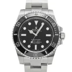 USED ROLEX SUBMARINER 114060 BLACK CASE SIZE 40×40MM MEN'S WATCH #512720