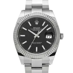 USED ROLEX DATEJUST 41 126334 BLACK CASE SIZE 41×41MM MEN'S WATCH #532320