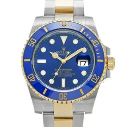 USED ROLEX SUBMARINER DATE 116613LB BLUE CASE SIZE 40×40MM MEN'S WATCH #511220