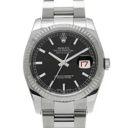 USED ROLEX DATEJUST 116234 BLACK CASE SIZE 36×36MM MEN'S WATCH #515520
