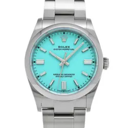 USED ROLEX OYSTER PERPETUAL 36 126000 BLUE MEN'S WATCH #541020