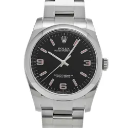 USED ROLEX OYSTER PERPETUAL 36 116000 BLACK MEN'S WATCH #521420