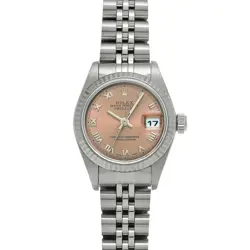 USED ROLEX DATEJUST 79174 PINK CASE SIZE 26×26MM LADIES WATCH #5411420