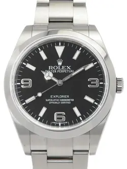 USED ROLEX EXPLORER 1 214270 BLACK CASE SIZE 39MM MEN'S WATCH #513420