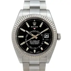 USED ROLEX SKY-DWELLER 326934 BLACK CASE SIZE 42MM MEN'S WATCH #51920