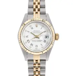 ROLEX DATEJUST 10P DIAMOND 79173G WHITE CENTER ROME Y NUMBER SECOND HAND WOMEN