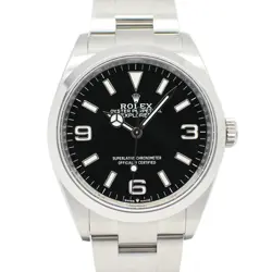 USED ROLEX EXPLORER I 124270 BLACK MEN'S WATCH #51820