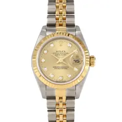 AUTHENTIC ROLEX DATEJUST 69173G SSXYG AUTOMATIC #U  #270-004-036-8655
