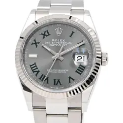 ROLEX MEN'S DATEJUST 36 126234 K18WG/SS SLATE DIAL AUTOMATIC #CS091