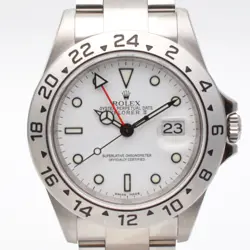 ROLEX 16570 EXPLORER II D SERIES AUTOMATIC 40MM DATE MEN'S WATCH USED