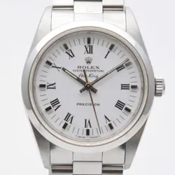 ROLEX AIR-KING 14000 AUTOMATIC 34MM MEN'S WATCH WHITE DIAL