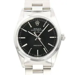 ROLEX AIR KING WATCH 14000M BLACK MEN'S USED A GRADE