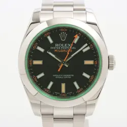 ROLEX MILGAUSS 116400GV SS SS AT BLACK DIAL 2 EXTRA LINKS