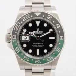 ROLEX GMT MASTER II 126720VTNR SS SS AT BLACK DIAL OYSTER BRACELET 1 EXTRA LINK