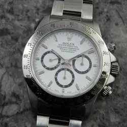 ROLEX DAYTONA 16520 MK7 DIAL MK6 BEZEL WHITE WHITE DIAL 1999 MEN'S WATCH
