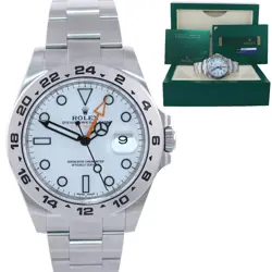 MINT PAPERS ROLEX EXPLORER II 42MM 216570 WHITE POLAR STEEL DATE WATCH BOX