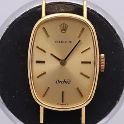ROLEX 284738 ORCHID 4270247 HAND-WOUND 18K 750 2KHT LADIES ANALOG WATCH GLD USED