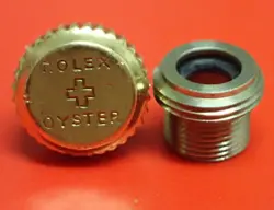 ROLEX OYSTER GOLD CROWN TUBE 5.4MM BUBBLE BACK ROYAL 2B