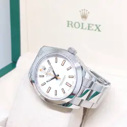 ROLEX 40MM OYSTER PERPETUAL WHITE DIAL MILGAUSS REF: 116400 (V SERIES)