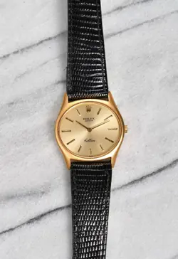 VINTAGE ROLEX CELLINI 70S 18K YELLOW GOLD MANUAL WIND CHAMPAGNE DIAL