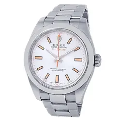 ROLEX MILGAUSS STAINLESS STEEL OYSTER AUTOMATIC WHITE MEN'S WATCH 116400