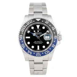 ROLEX GMT-MASTER II BATMAN STAINLESS STEEL BLACK DIAL 40MM 116710BLNR FULL SET