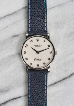 ROLEX CELLINI REF 5115 MANUAL WIND 18K WHITE GOLD MOTHER OF PEARL ARABIC DIAL 32